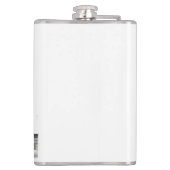 Waterkleuren Prachtige bedreigde visuil Heupfles (Achterkant)