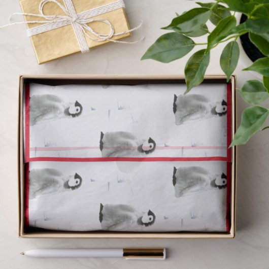 WATERKLEURENPAKKET WEEFSELPAPIER TISSUEPAPIER (Geschenk)