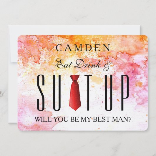 Waterkleurensuitsuitrusting Ik ben mijn beste. Kaart (Voorkant)