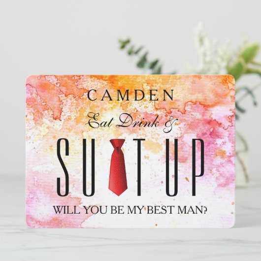 Waterkleurensuitsuitrusting Ik ben mijn beste. Kaart (Staand voorkant)