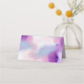 Waterkleurig Lijst - Lavendeluitnodiging Plaatskaartje (Achterkant)