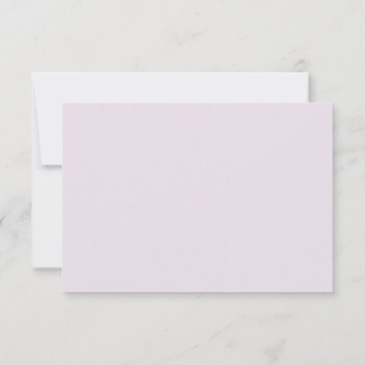 Waterkleurig Lijst - Lavendeluitnodiging RSVP Kaartje (Achterkant)