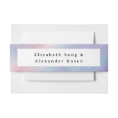 Waterkleurig Lijst - Lavendeluitnodiging Uitnodigingen Wikkel (Voorkant Voorbeeld)