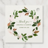 Waterkleurige groen bedankt Stickers Bedankjes Labels (Achterkant)