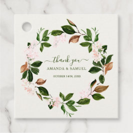 Waterkleurige groen bedankt Stickers Bedankjes Labels