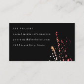 Waterkleurige levendige expressie visitekaartje (Achterkant)