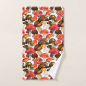 Waterkleurpaddenstoelen Mooie herfstpatroon Bad Handdoek (Handdoek)
