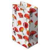 Waterkleurpaddenstoelen Mooie herfstpatroon Klein Cadeauzakje (Voorkant Gekanteld)