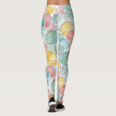 Waterkleurpatroon Leggings (Achterkant)