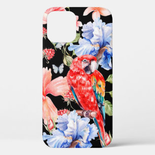 Waterkleurpatroon met bloemen rozen, iris, hibi Case-Mate iPhone case