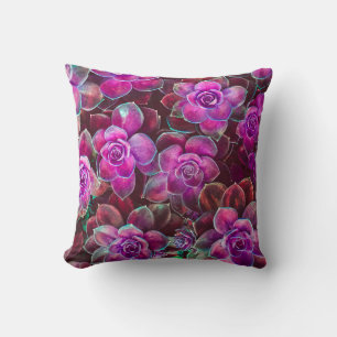 Waterkleurpatroon met camellia-bloem. Floral d Kussen