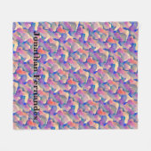 Waterkleurpatroon Persoonlijke Fleece Deken (Voorkant (Horizontaal))