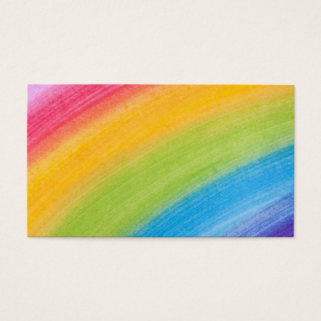 Waterkleurregenboog Visitekaartjes (Voorkant)