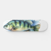 Waterkleurserie: Baars Persoonlijk Skateboard (Horizontaal)