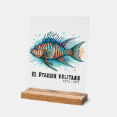 Waterkleurserie: Lionfish Acryl Bord (Hoek)