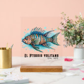 Waterkleurserie: Lionfish Acryl Bord (Huwelijk)