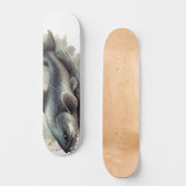 Waterkleurserie: Meerval Persoonlijk Skateboard (Voorkant)