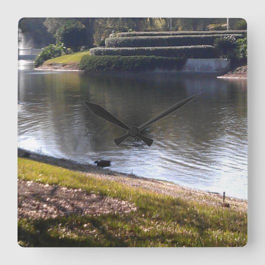 waterklok vierkante klok (Voorkant)