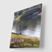 waterklok vierkante klok (Hoek)