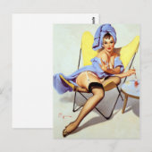 Waterkoeler omhoog briefkaart (Voorkant / Achterkant)