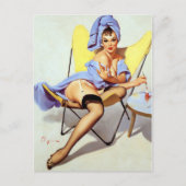 Waterkoeler omhoog briefkaart (Voorkant)