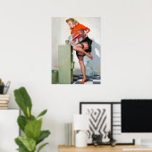 Waterkoeler omhoog poster (Thuiskantoor)