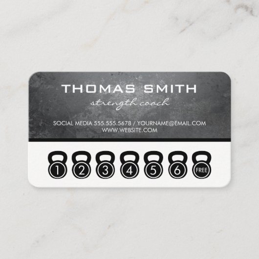 Waterkoker Bells / Punch Kaart Sessies / Grunge Klantenkaartje (Voorkant)