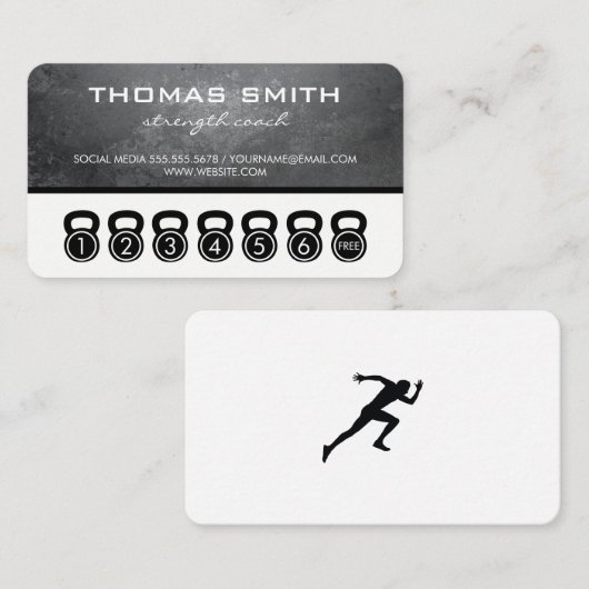 Waterkoker Bells / Punch Kaart Sessies / Grunge Klantenkaartje (Voorkant / Achterkant)