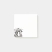 Waterkoker, Zwart & witte kunst, Lente Kunst Post-it® Notes (Voorkant)