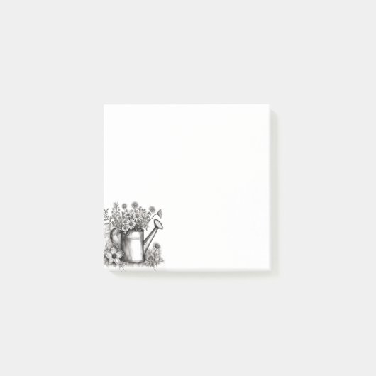 Waterkoker, Zwart & witte kunst, Lente Kunst Post-it® Notes (Voorkant)