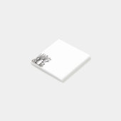 Waterkoker, Zwart & witte kunst, Lente Kunst Post-it® Notes (Schuin)