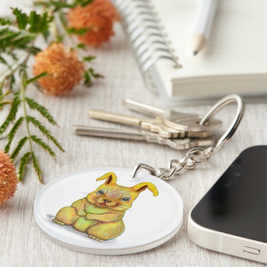 Waterkonijn Sleutelhanger (Voorkant Rechts)