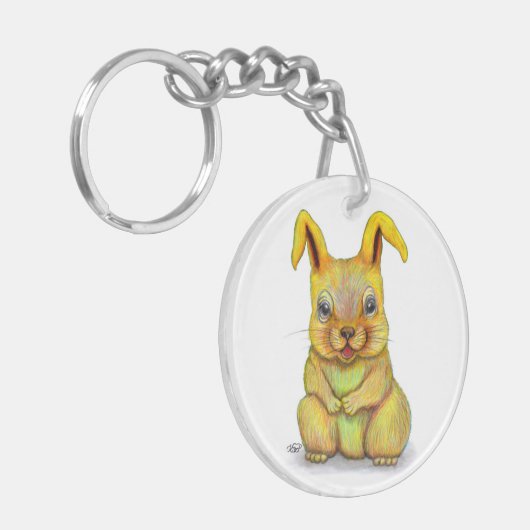 Waterkonijn Sleutelhanger (Voorkant Links)