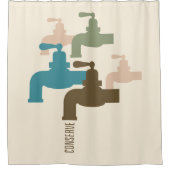 Waterkraan Douchegordijn (Voorkant)