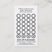 waterkruik van bierponskaart klantenkaartje (Achterkant)