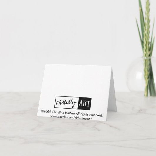 Waterkruik van Pruimen Notecard Kaart (Achterkant)