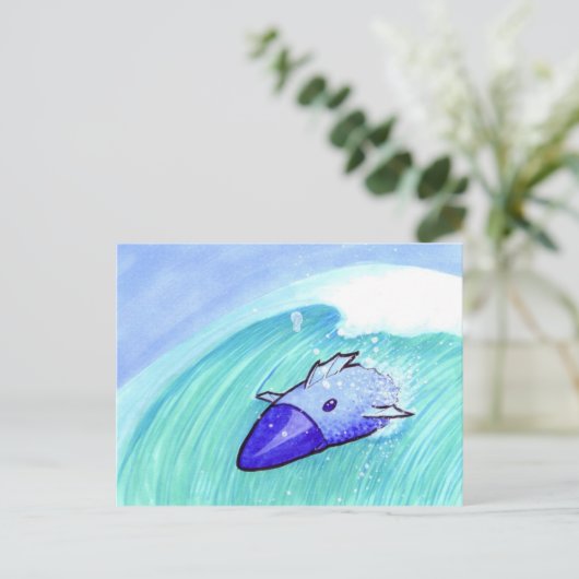 Waterkuikens van briefkaart (Staand voorkant)