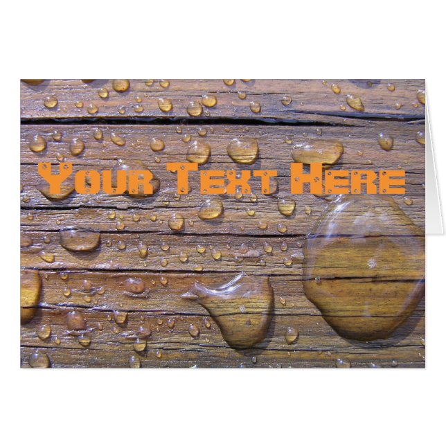 Waterkussentjes op de foto van verstijfd hout (Voorkant Horizontaal)