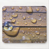 Waterkussentjes op de foto van verstijfd hout muismat (Voorkant)