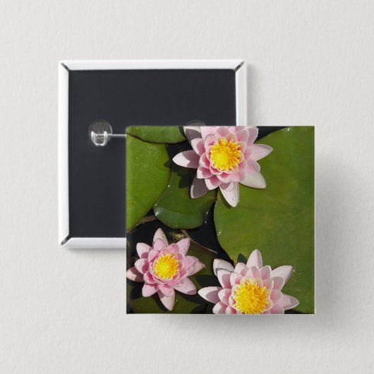 Waterleidingen Vierkante Button 5,1 Cm (Voorkant /achterkant)