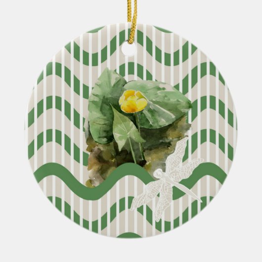 Waterleidingpatroon Keramisch Ornament (Voorkant)