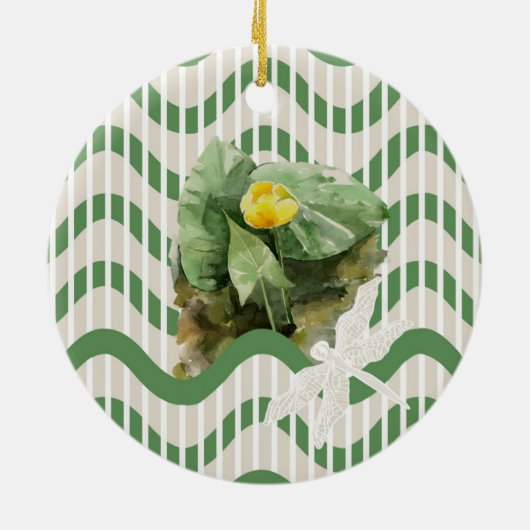 Waterleidingpatroon Keramisch Ornament (Achterkant)