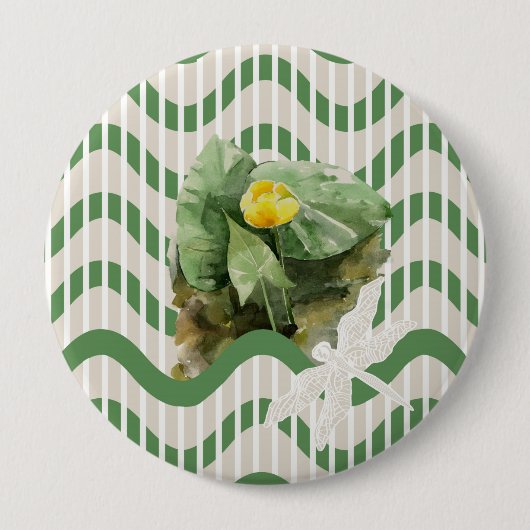 Waterleidingpatroon Ronde Button 4,0 Cm (Voorkant)