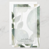 Waterlekken - Waterverf Briefpapier (Voorkant / Achterkant)