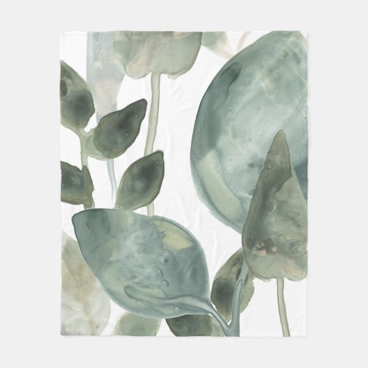 Waterlekken - Waterverf Fleece Deken (Voorkant)