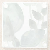 Waterlekken - Waterverf Glazen Onderzetter (Achterkant)