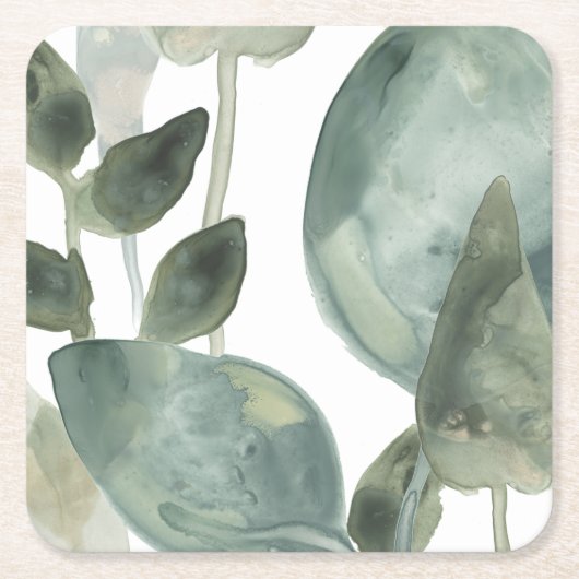 Waterlekken - Waterverf Kartonnen Onderzetters (Voorkant)