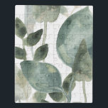 Waterlekken - Waterverf Puzzel<br><div class="desc">Water verlaat II door Erica Vess van juni. Groene waterverf tegen een witte achtergrond.</div>