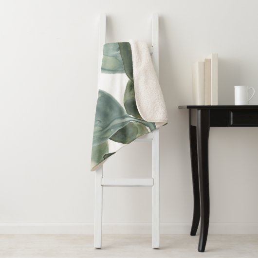 Waterlekken - Waterverf Sherpa Deken (In situ)