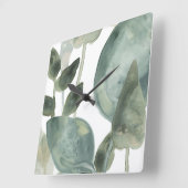 Waterlekken - Waterverf Vierkante Klok (Hoek)